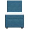 Maison Exclusive - Sommier à lattes de lit avec matelas bleu 90x190 cm velours