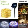 1Pack 100/200 LED Solar String Lights Outdoor Waterproof With 8 Modes Fairy Twinkle Light For Tree Christmas Wedding Party Decor