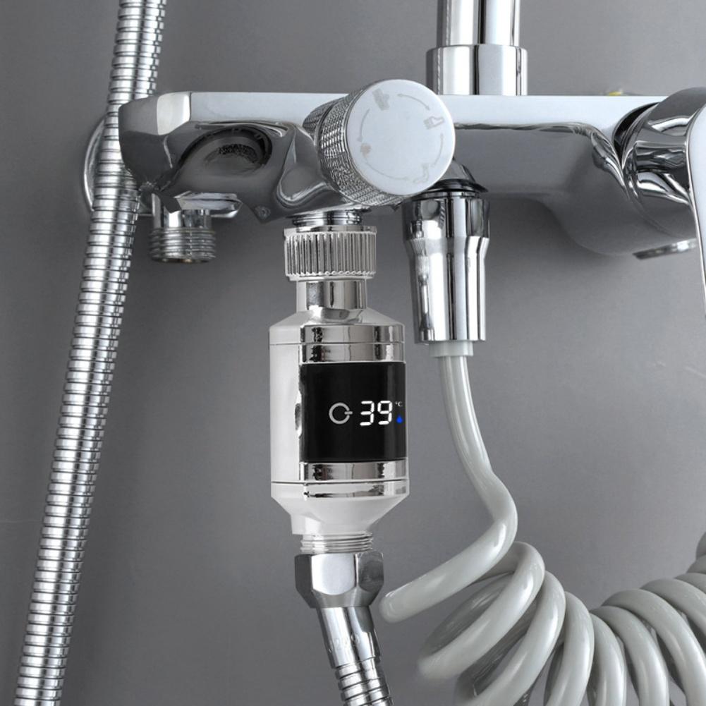 

Baby Shower Thermometer LED Digital Display Household Water Shower Thermometer 1/2 Inch 5-85℃ Water Temperature Meter China Mainland