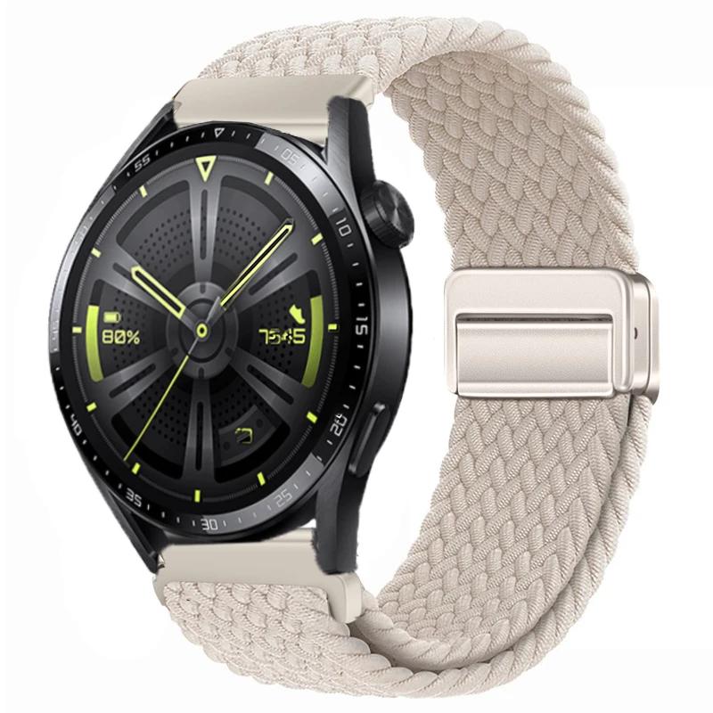22mm 20mm Nylon Braided Strap For Huawei Watch 4/3/GT4-3 Samsung Watch 6/5/4/3 Fabric Bracelet Wristband Amazfit GTR 4/GTS4 Belt