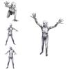 Creepypasta siaubo rekvizitas Rake morphsuit kostiumas vaikams ir suaugusiems