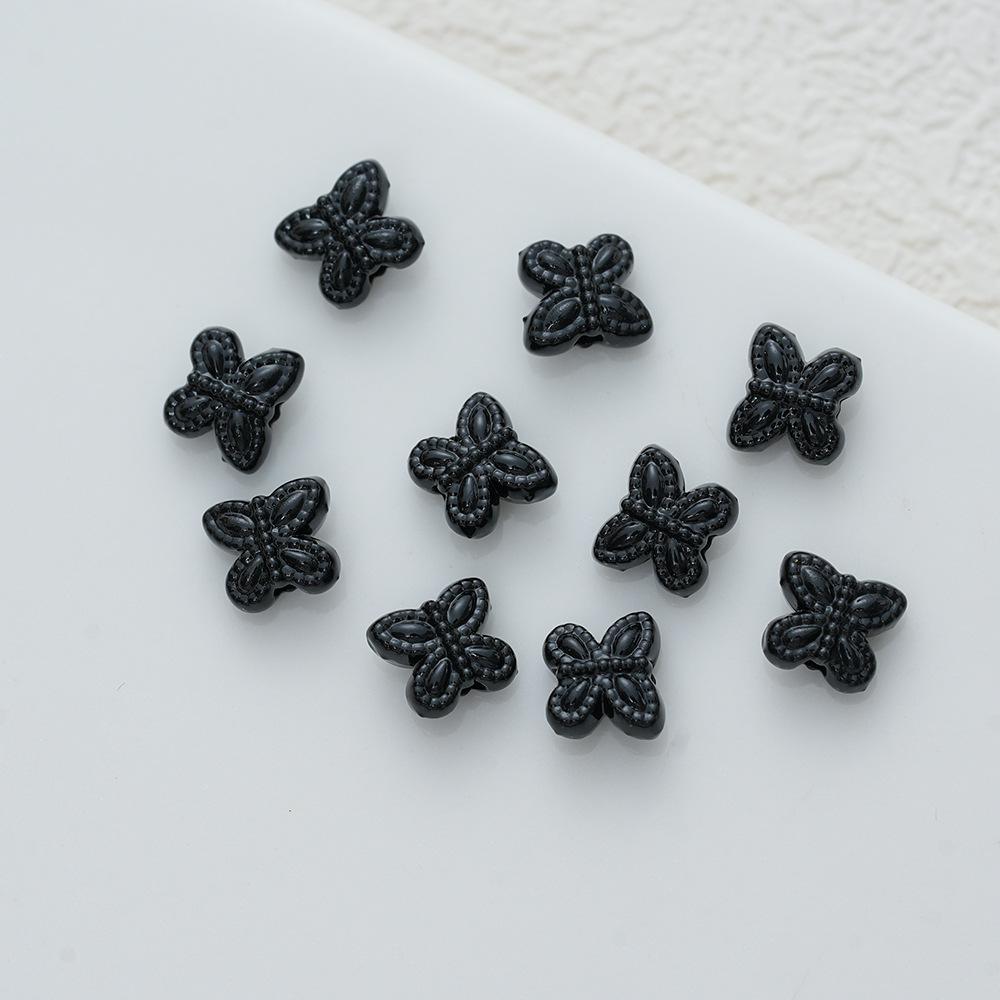 Alloy Paint Macaron Mini Butterfly Beaded Loose Bead Diy Bracelet Earrings Necklace Jewelry Accessories