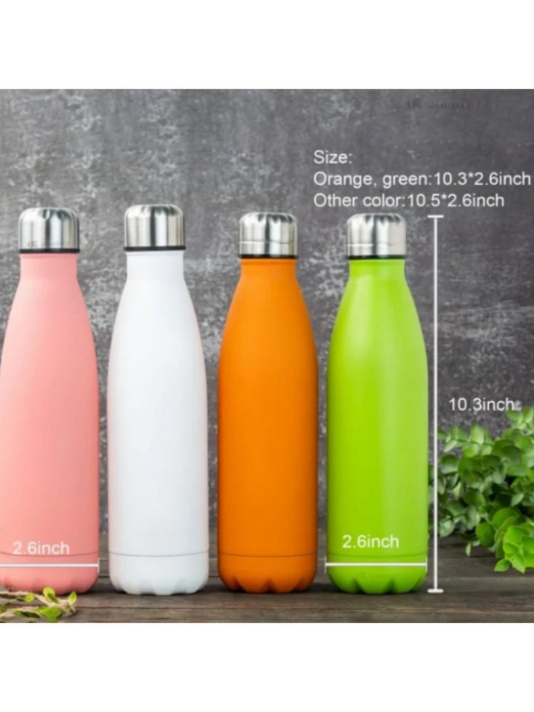 500ml doppelwandiger Edelstahl-Isolierbecher, Cola-Flasche mit großem Fassungsvermögen, Sport-Wasserbecher