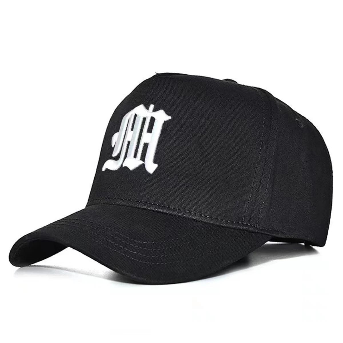 

Unisex Gothic Letter M Embroidery Baseball Caps Spring Autumn Outdoor Adjustable Casual Hats Sunscreen Hat Sports Cap