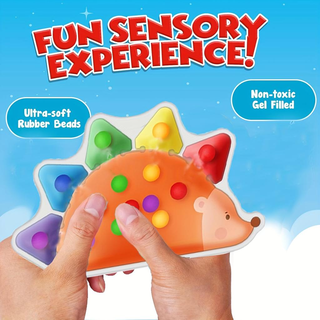Color Sorting Toys Sensory Toys for Toddlers Fine Motor Skill Games Learning Fidget Toys Color Matching Montessori Hedgehog Toys