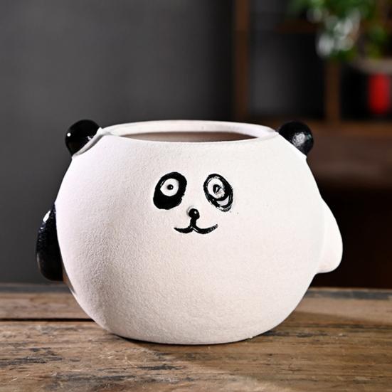 Cartoon Duck Rabbit Fox Bird Fish Shape Flower Pot Ceramic Plants Container Ornament Figurine Decorative Planter