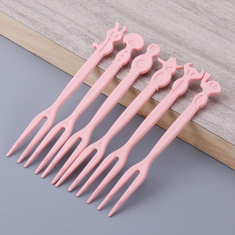 Cartoon Disposable Fruit Forks (50 Pcs)