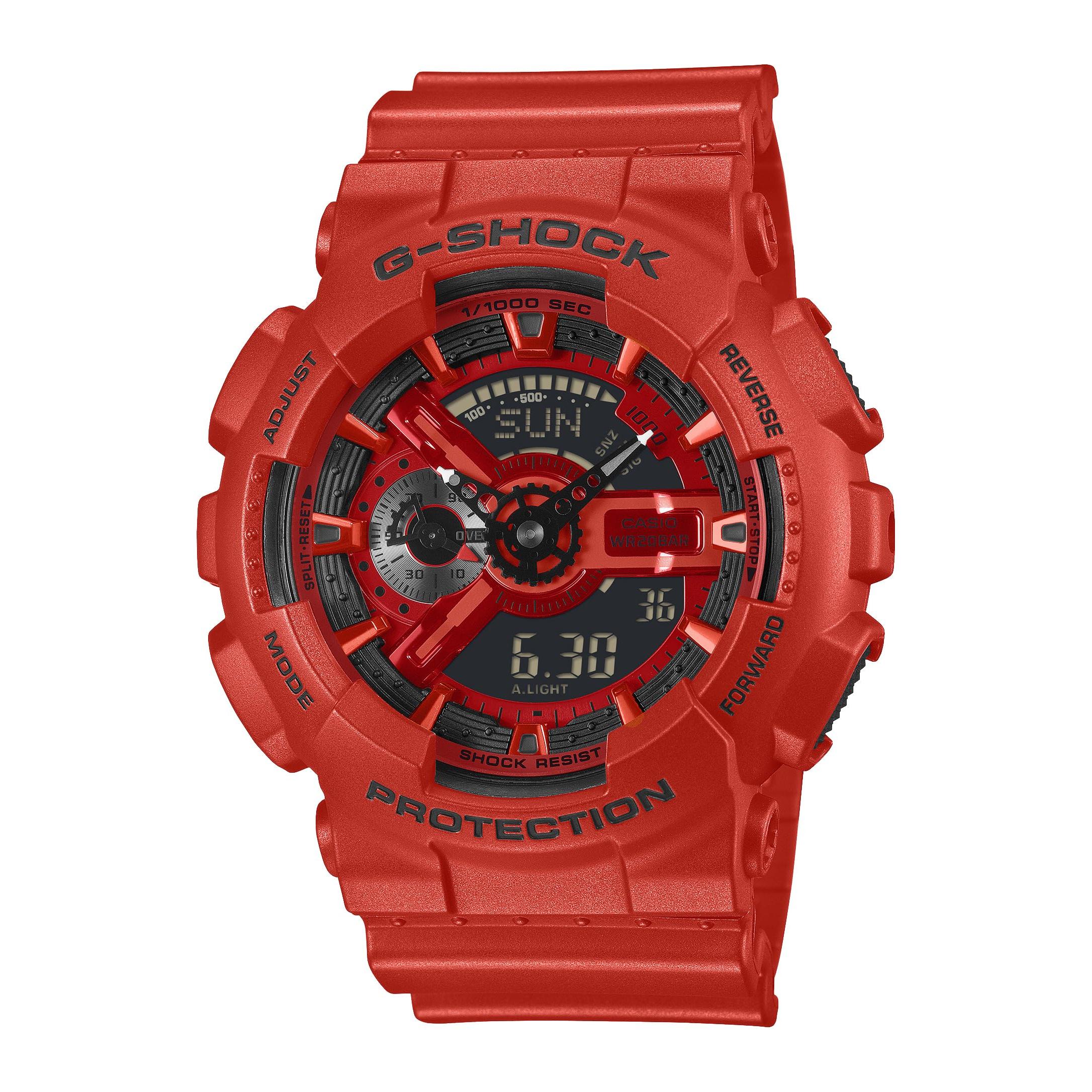 Casio Мужские часы G-Shock GA-110RRB-4AJF Красные - Экологичный материал, Оригинальная японская модель