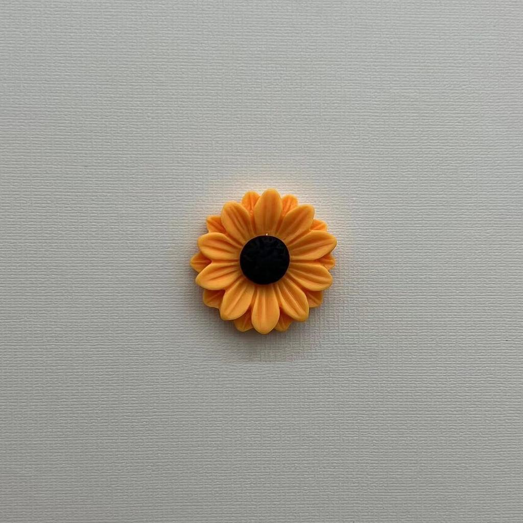 10/20pcs Sunflower Resin Magnets Kitchen Fridge Office Message Board Suitable Holiday Gifts Accessories Home Whiteboard Decorate