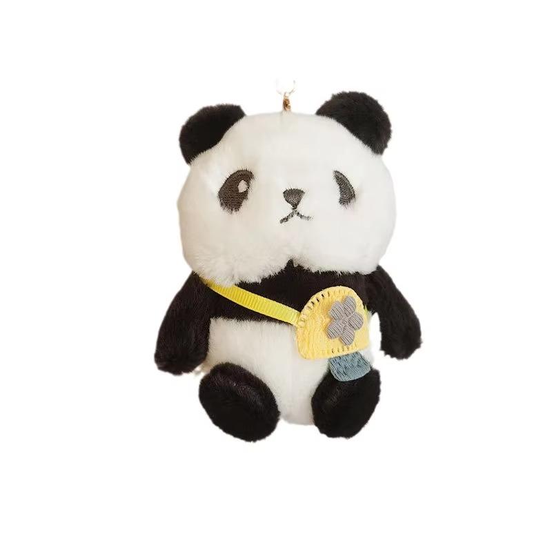 Breloc de pluș 1PC Breloc păpușă panda din desene animate Suveniruri agățate Genți Huse pentru telefoane mobile Decoratiuni agățate Cadou de aniversare