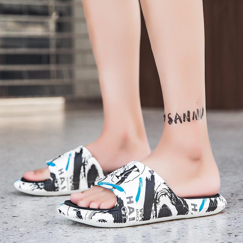 Модные мужские тапочки slip on outdoor модные тапочки на платформе шлепанцы нескользящие — фото 7