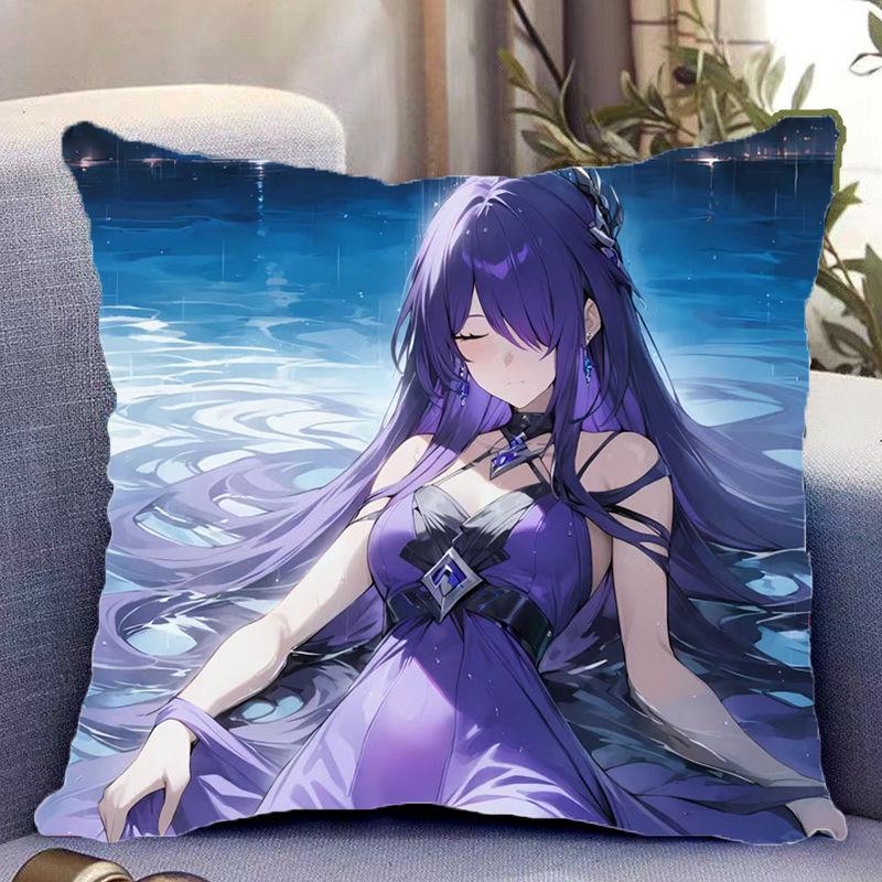 

Honkai Star Dome Railway Подземный мир Двусторонняя Периферийная Подушка Офис Общежитие Подушка В Качестве Подарка на День Рождения для Друзей linen-45x45cm double-sided [without pillow core]