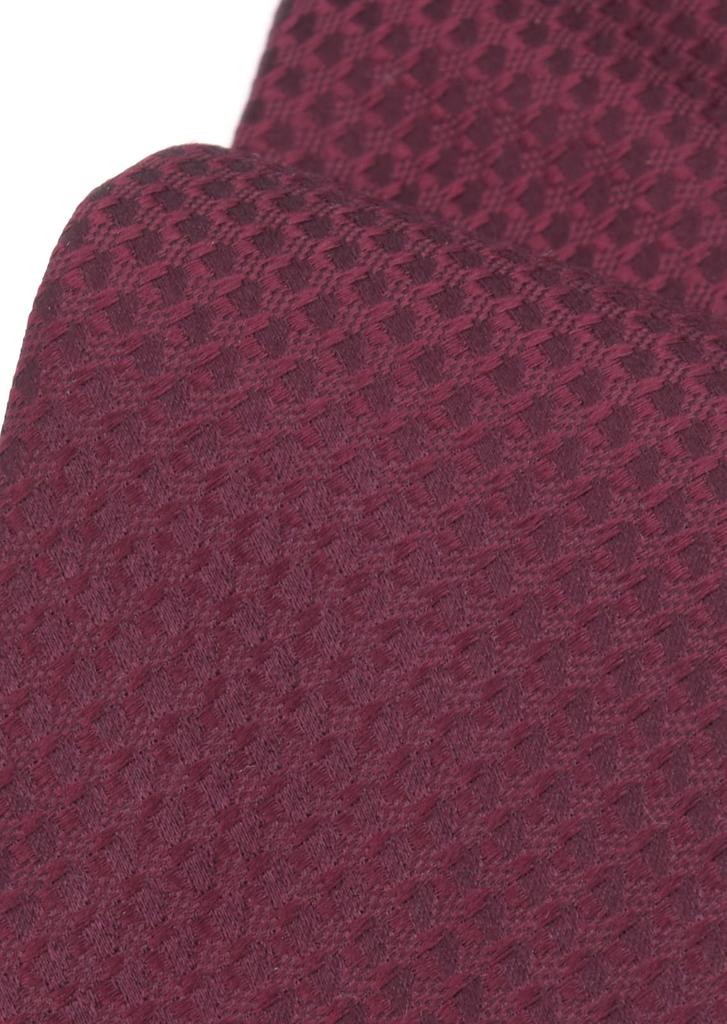 [This color] Business Necktie (7cm width) 100% Silk, Plain, for Interviews, Job Hunting, and Employment (Wine Red)