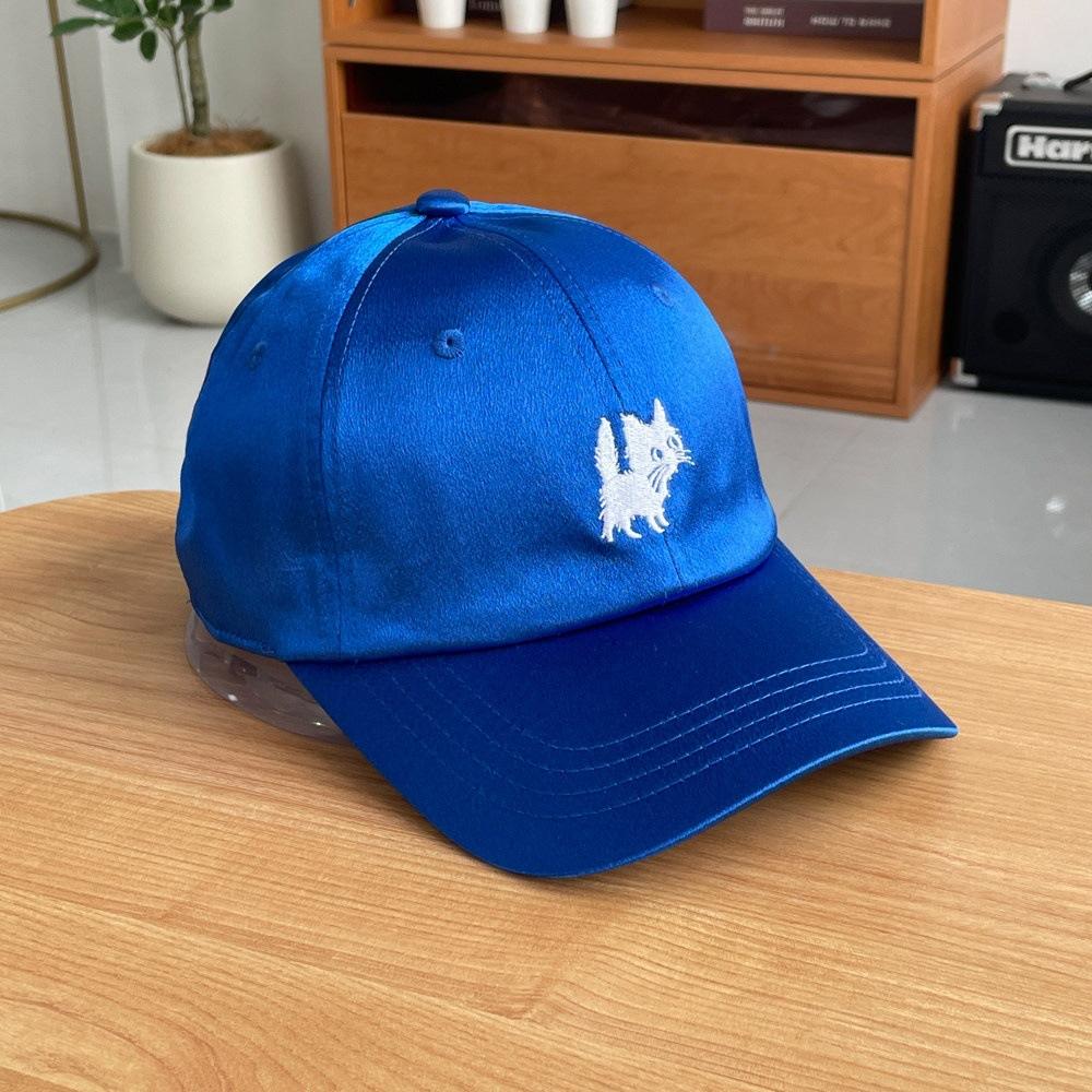 Fashion Hat Star Mercerized Fabric Atmosphere Embroidery Baseball Cap Children's Four Seasons Curved Eaves Show Face Small Trend and Cap Men