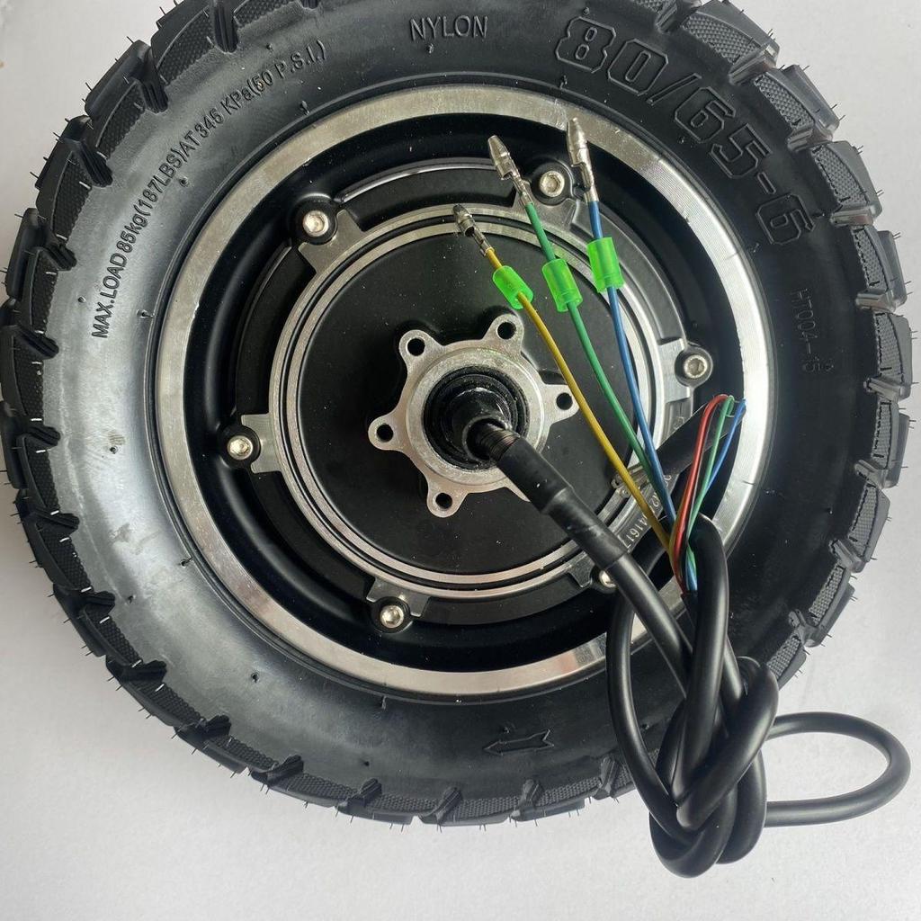 10-Inch Electric Scooter Motor with Disc Brake for Ride-Hailing & Commuting, Compatible with 36V/48V Systems, Rear Wheel Hub Motor