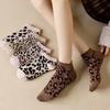 Leopard Print Ankle Socks Korean Style Low Cut Socks Comfortable Short Socks Sports Wear