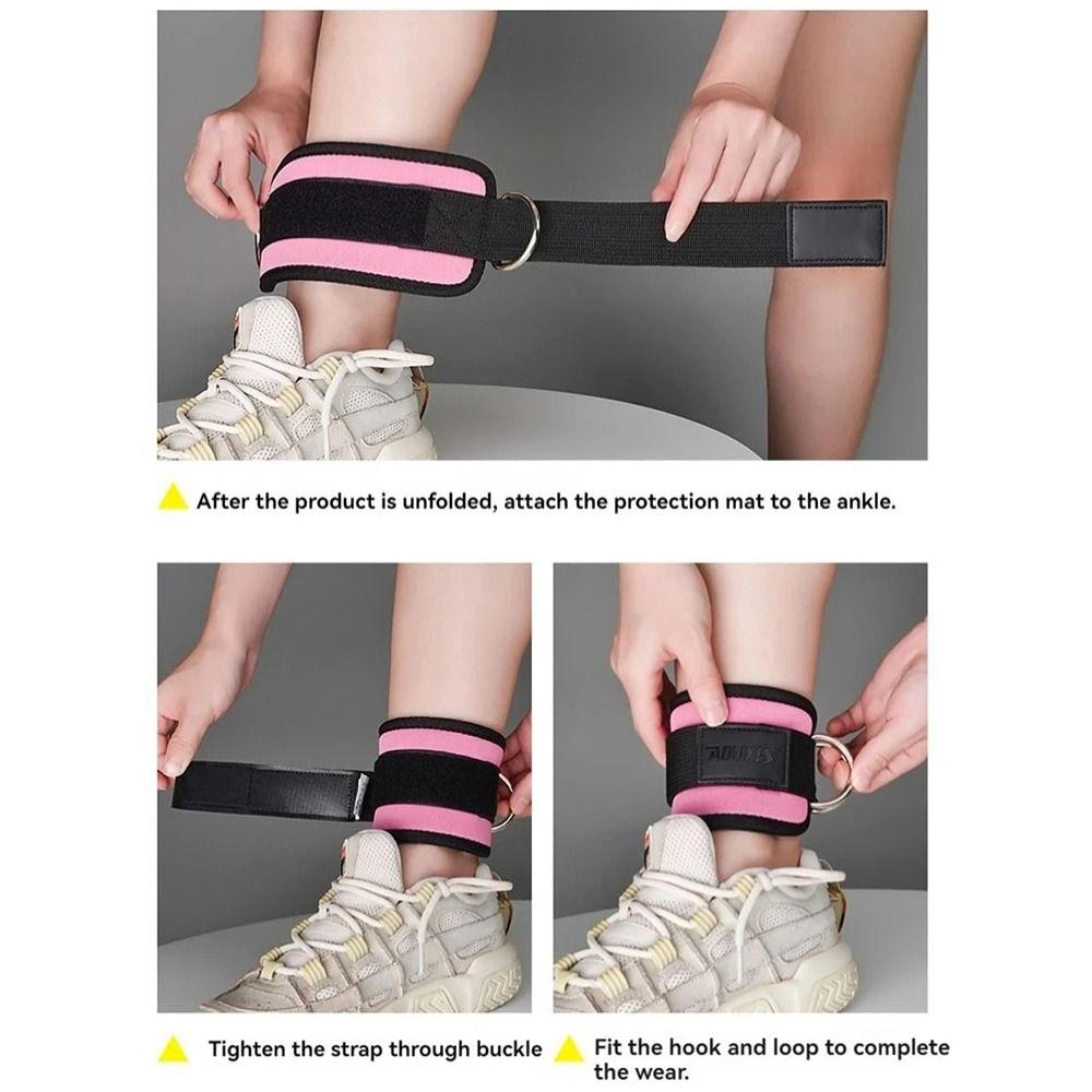 Adjustable Ankle Cuffs Polyester Glute Kickback Straps New Padded Wrist Cuffs  Workout Accessories