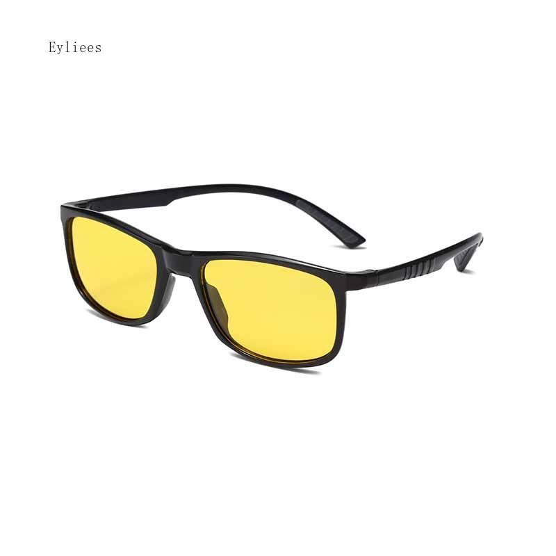 

New Clear Sun Protection Glasses Women Adults Transparent Frame Construction Low Light Night Vision Sun Glasse Mirror Eyewear UV 400 Sun Protection