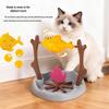 Gamelle interactive pour chat à alimentation lente avec nourriture cachée pour soulager l'ennui