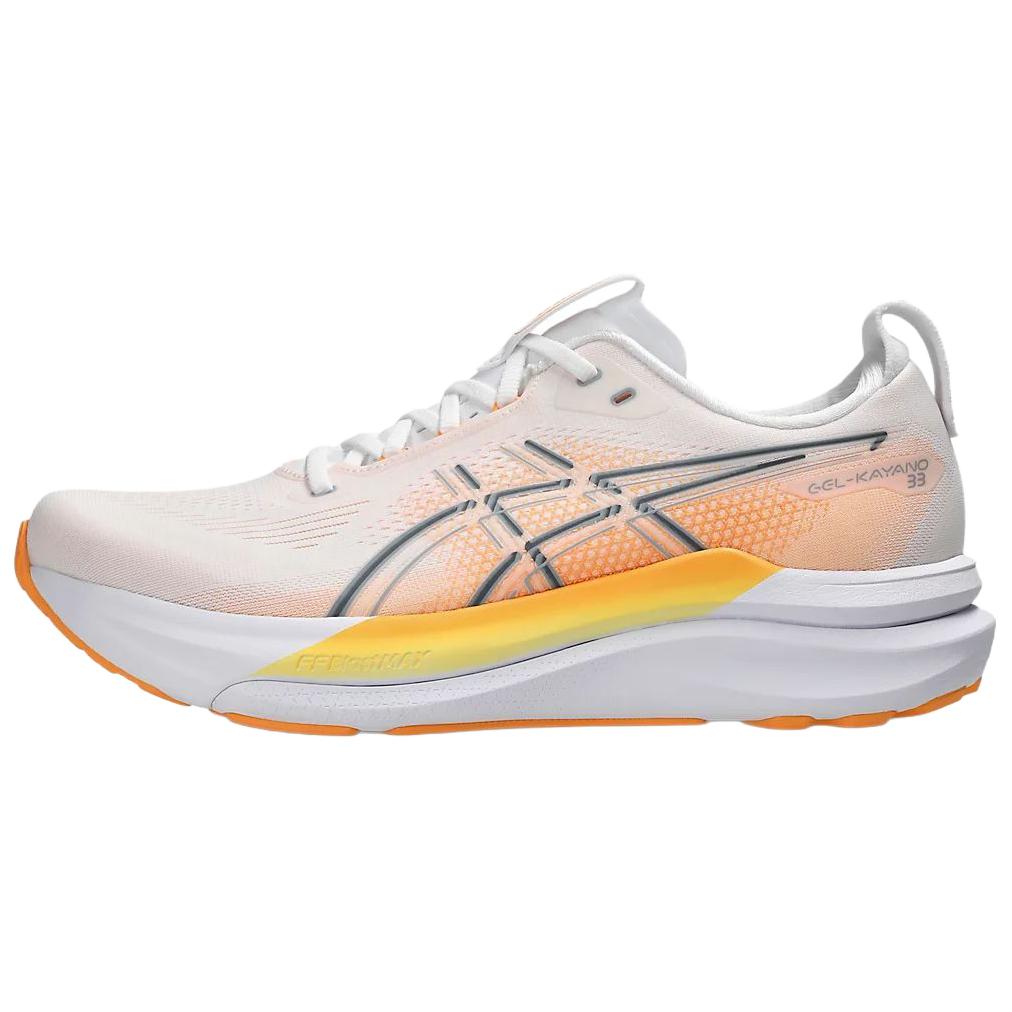 ASICS GEL KAYANO 33 Running Shoes Men's Low Top White/Orange