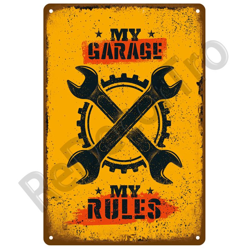 Motorolja Bensin Metallskylt Väggkonst Poster Plakett Vintage Plåtskyltar Järnmålning Dekoration För Mancave Café Garage Klubb Bar