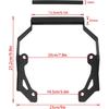 Motorcycle GPS Navigation Mount Bracket Phone Bar Holder Extension Replacement for Honda NC750 NC750XAM NC750X DCT 2021 2022 2023 2024 Aluminum