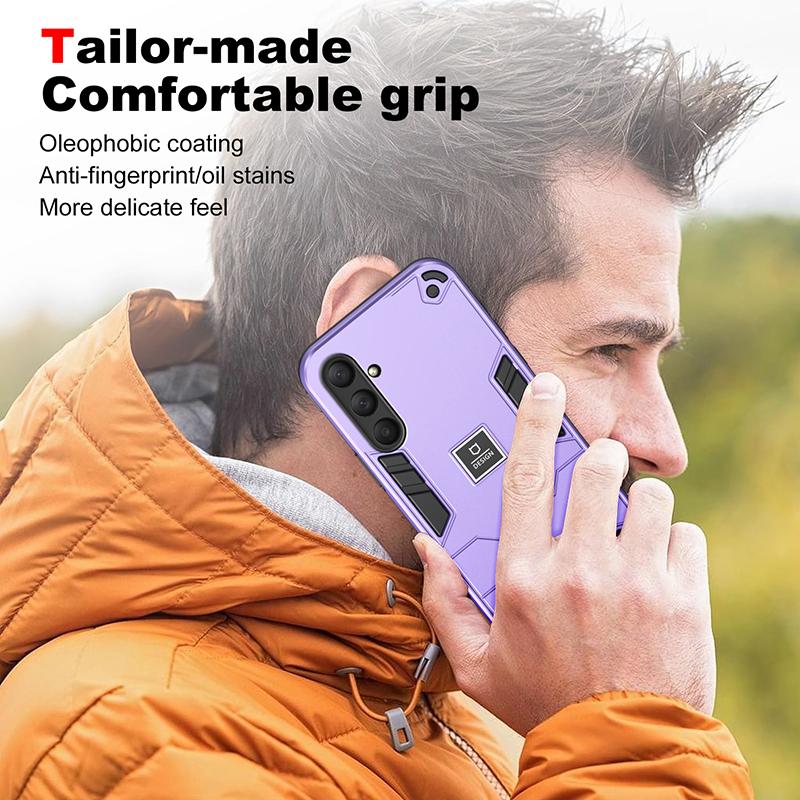 For Samsung M52 M53 M54 Armor Shockproof Magnetic Phone Case For Samsung Galaxy M52 M53 M54 Solid Color Hard PC+TPU Back Cover