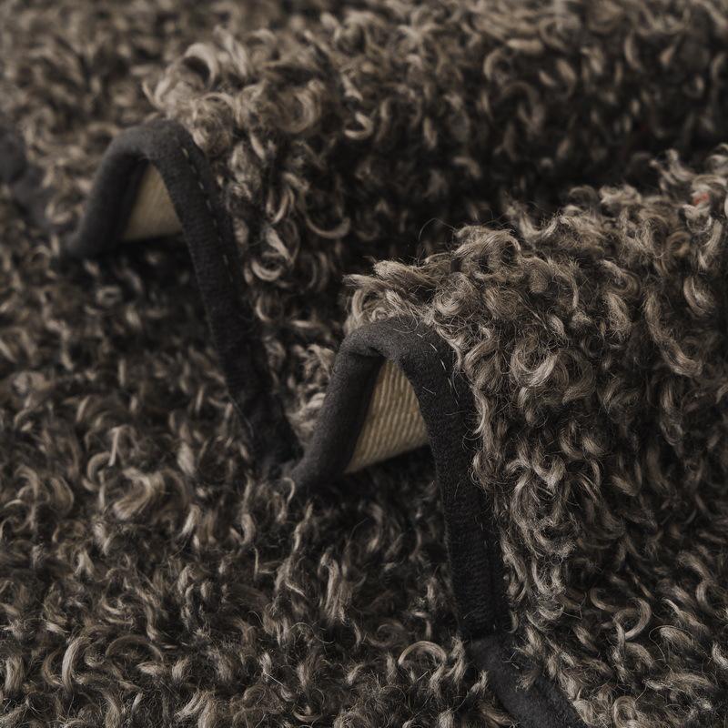 Teddy Fleece Sofa Cushion Autumn And Winter Plush Seat Cushion Winter  New Light Leather Sofa Cover Luxury Thickened Cover Towel