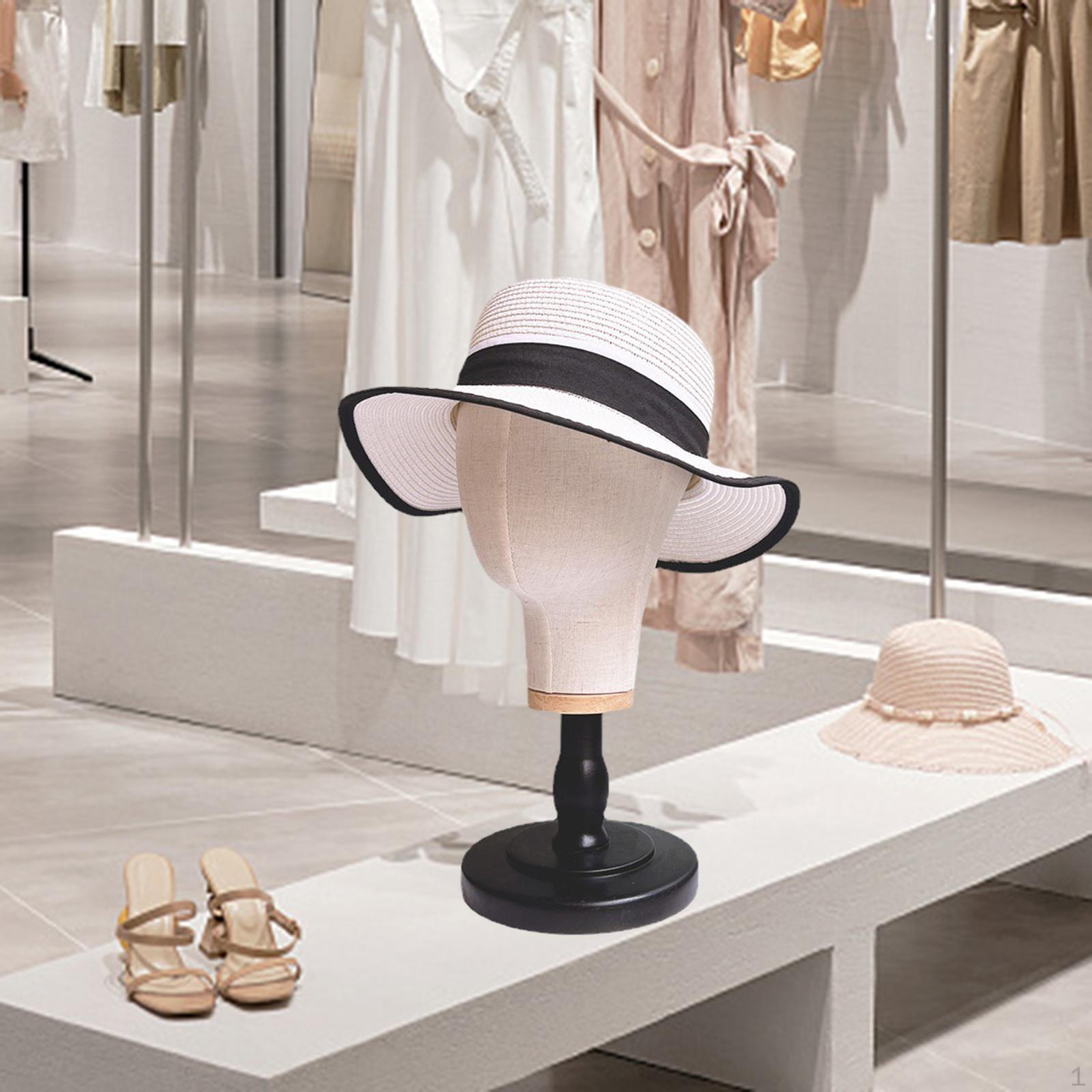 

Холст манекен голова шляпа дисплей многоцелевой манекен модель парик для гарнитуры Black Bottom