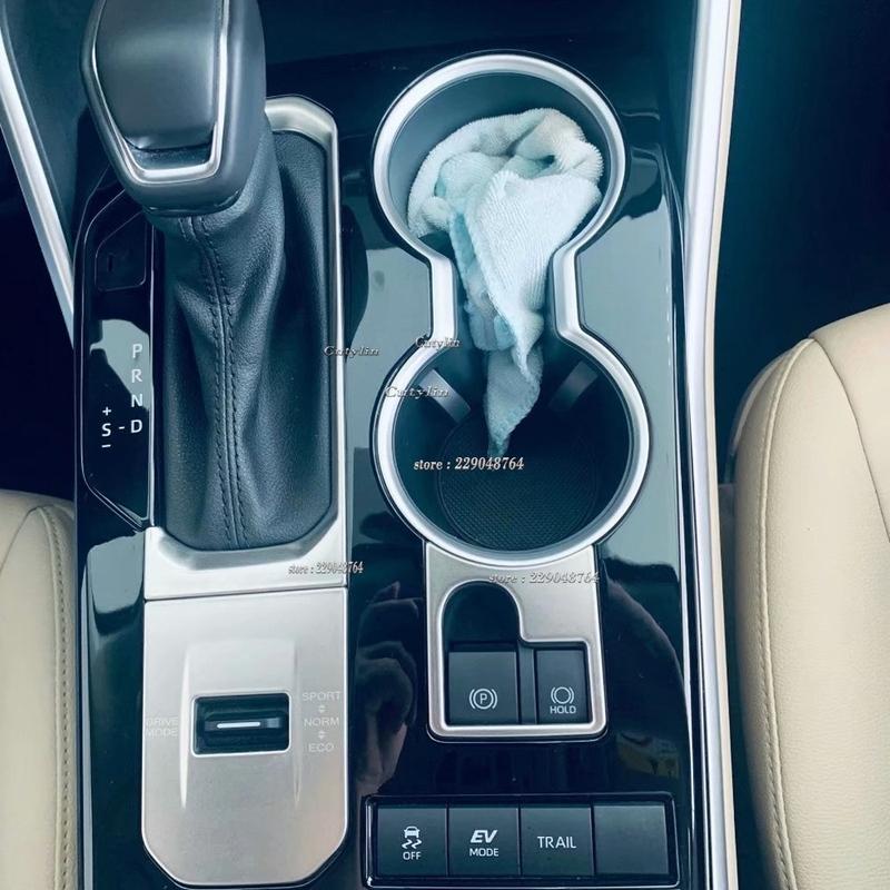 For Toyota Highlander Car Interior Center Console Gear Shift Panel Cover Trim Handbrake Button Trims Car Accessories