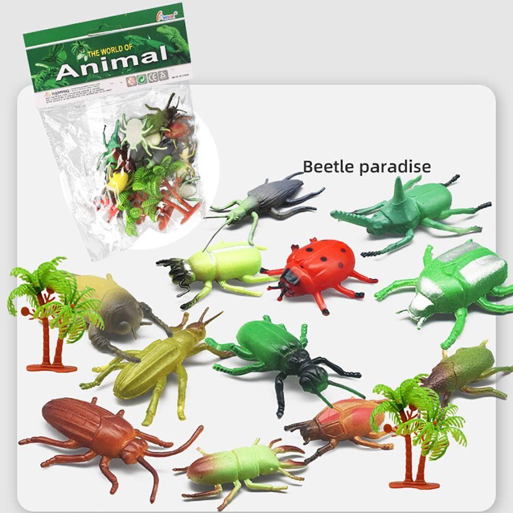 12PCS Farm Animal Mini Dinosaur Action Figure Mini Safari Animal Toys Rex Model Decoration Toys Toy