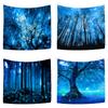 Forest Series Tapestry; Bedroom Wall Fabric; Living Room Decoration Fabric; Background Cloth; Ins Hanging Cloth; Wall Hanging