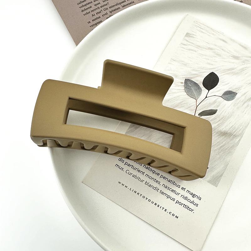Matte Square Retro Acrylic Hair Claw Clip for Women