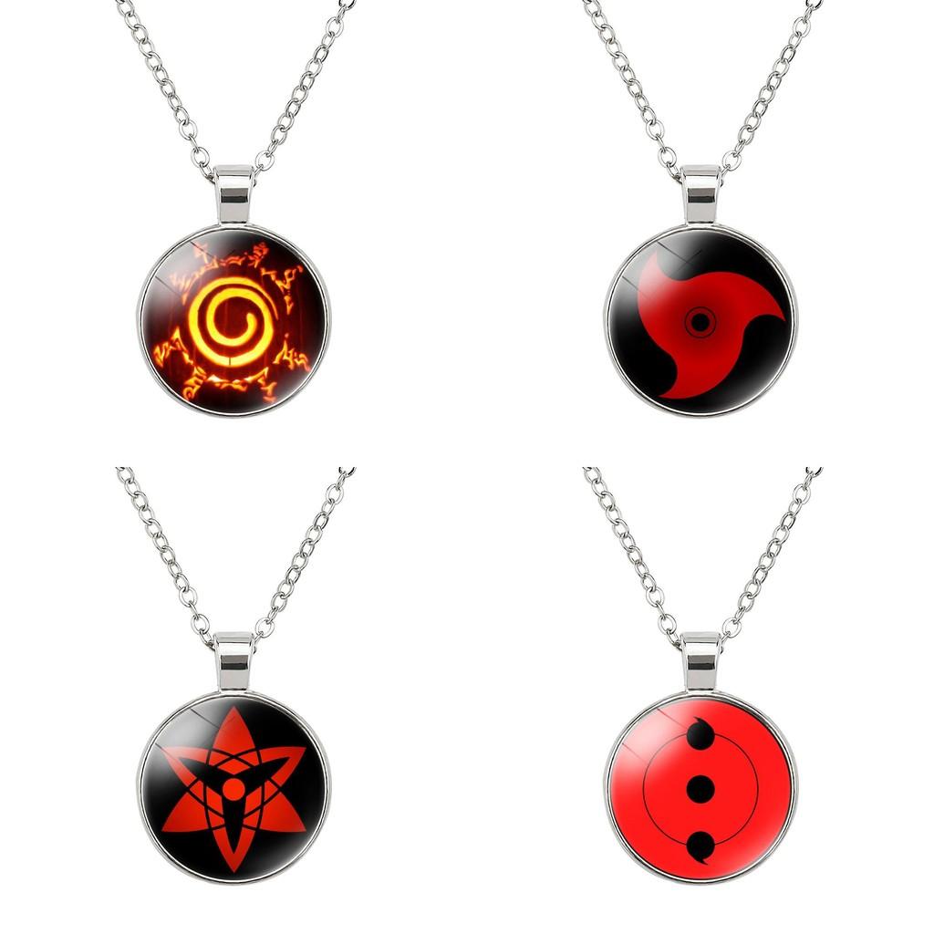 Naruto Time Gem Round Pendant Necklace Simple Unisex Jewelry Ideal Gift