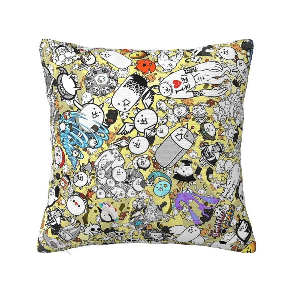 Tank  Battle Cats Square Pillowcase Cushion Cover Pillow Case Throw Pillow Cover for Home Sofa Living Room