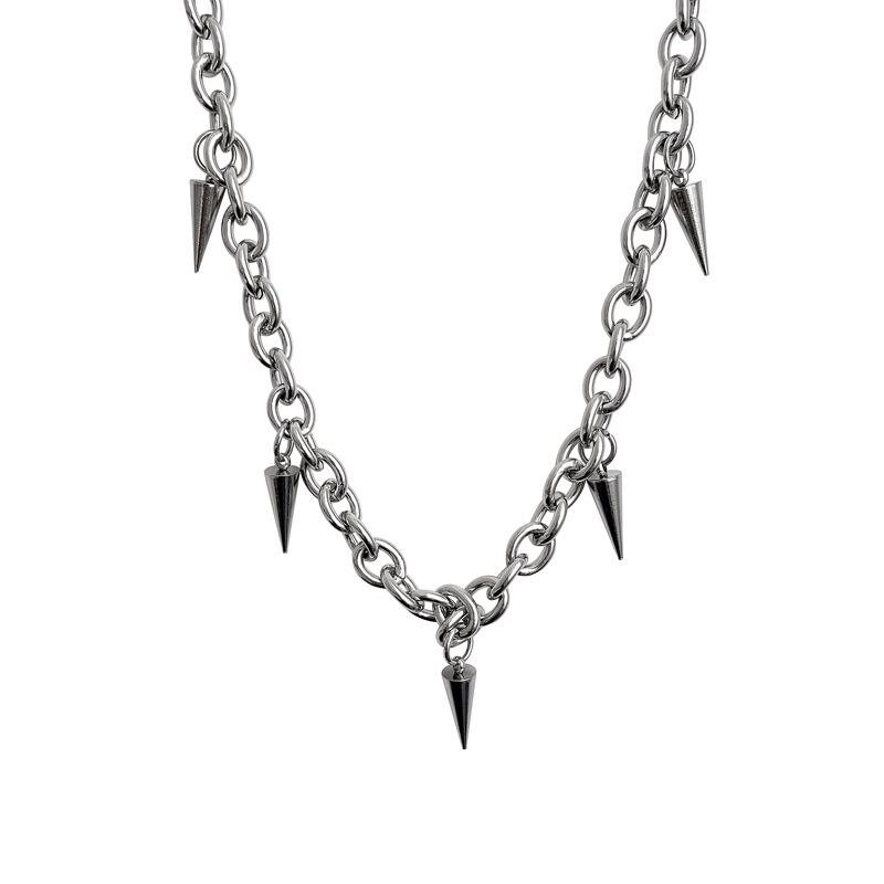 

Модное ожерелье с крестом из титановой стали: Унисекс Хип-хоп Жемчужная Ключичная Цепочка, Легкая Роскошь, Универсальный Аксессуар.