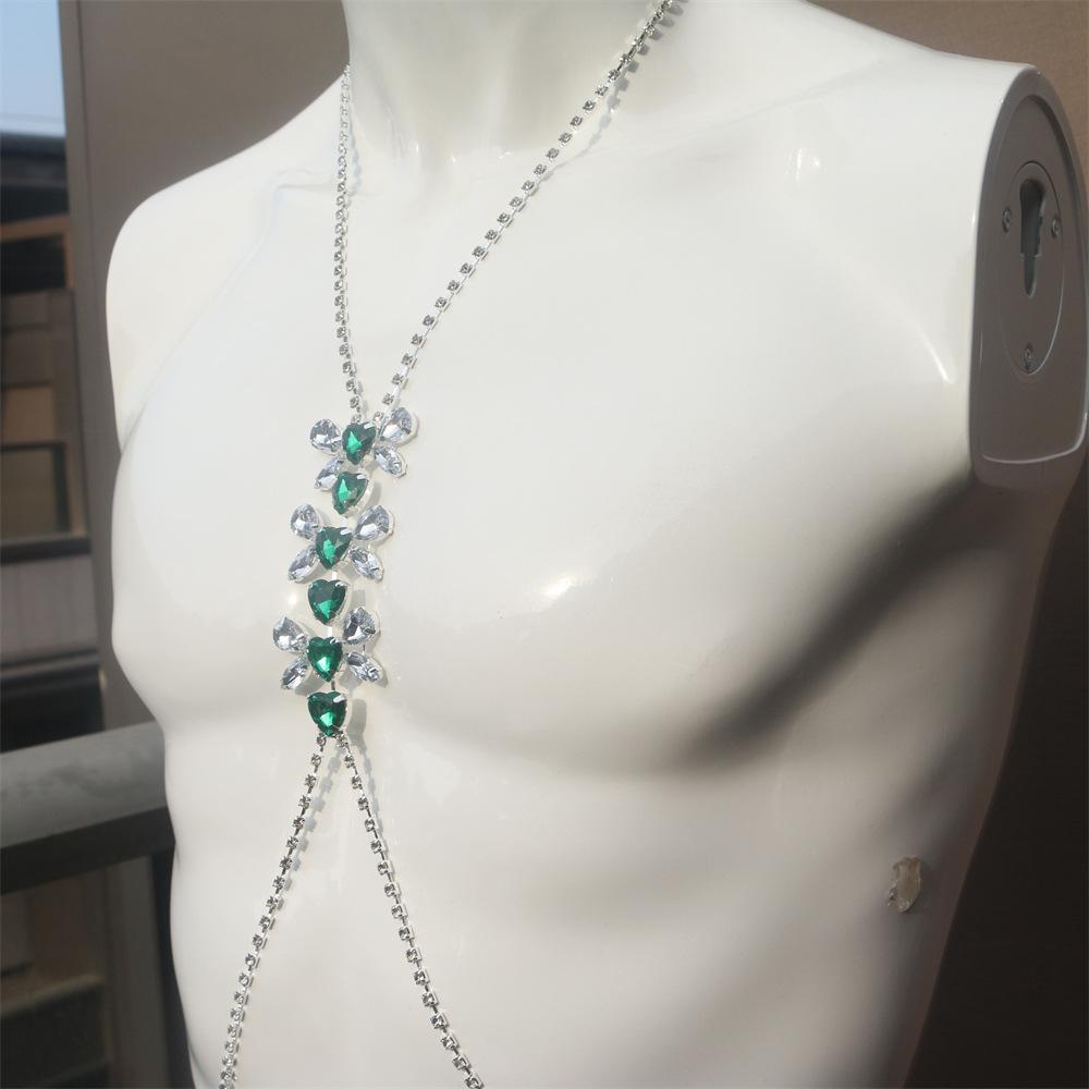 European And American Jewelry, Sexy Crystal Body Chain, Simple Party Jewelry, Beach Bikini Body Chain Accessories