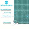 2Pcs Self Healing Cutting Mat 3 Layer Cutting Pad Double-Sided Gridded PVC Cutter Plate DIY Craft Board for Fabric Leather Arts