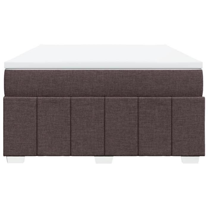 Exclusive House - Slatted Bed Base with Mattress Dark Brown 140x200 Cm