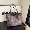 Große Tragetasche mit Leopardenmuster für Damen, neue Herbst- und Wintermode, Schultertasche, Pendler, Retro, tragbar, Unterarmtasche