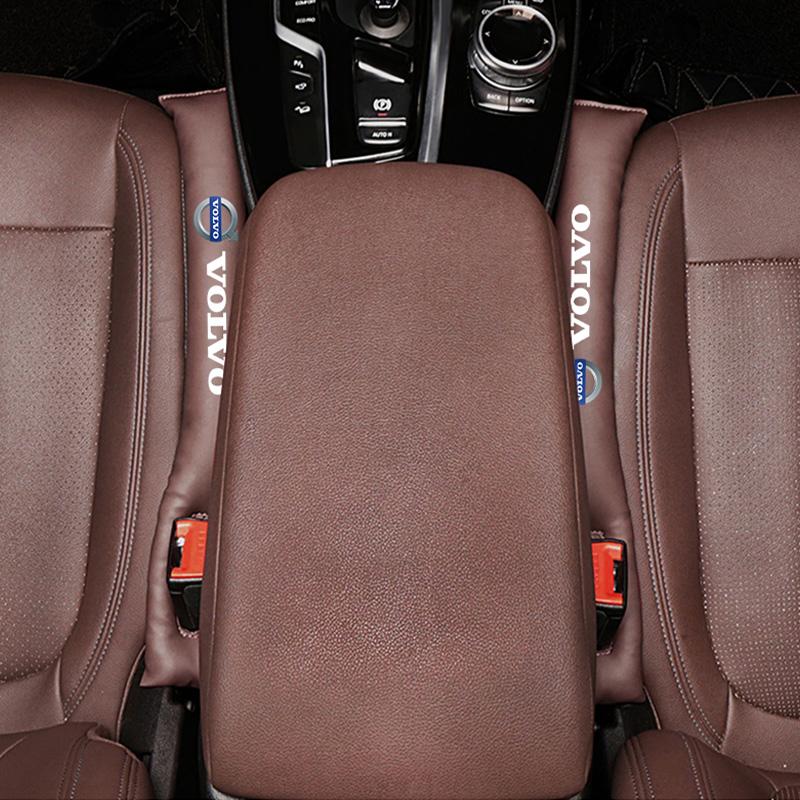 2Pcs Car Seat Gap Filling Strip Leather Soft Leak Proof For Volvo V60 V40 XC90 S60 C30 V50 V70 S90 AWD Car Interior Accessories
