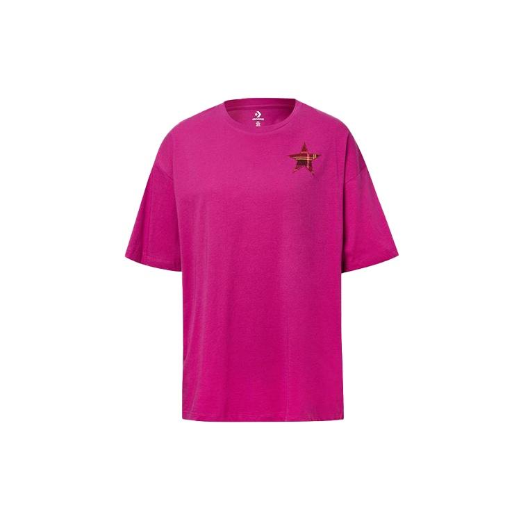 (WMNS) Converse Casual T-Shirt Asia Sizing Purple Women s 10020518-A03 L