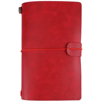 5Colors Classic PU Leather Travel Notebook Personalized Journal Diary Refillable Notepad