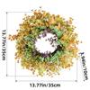 Artificial Wreath for Front Door Spring Decorative Floral Window Hanging Wreath Wall Home Decor for Seaason Decorating