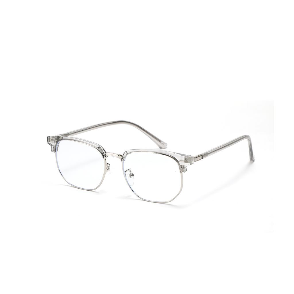 Glasses Semi-Metal Round Small Fresh Plain Glasses Female Flat Glasses Male