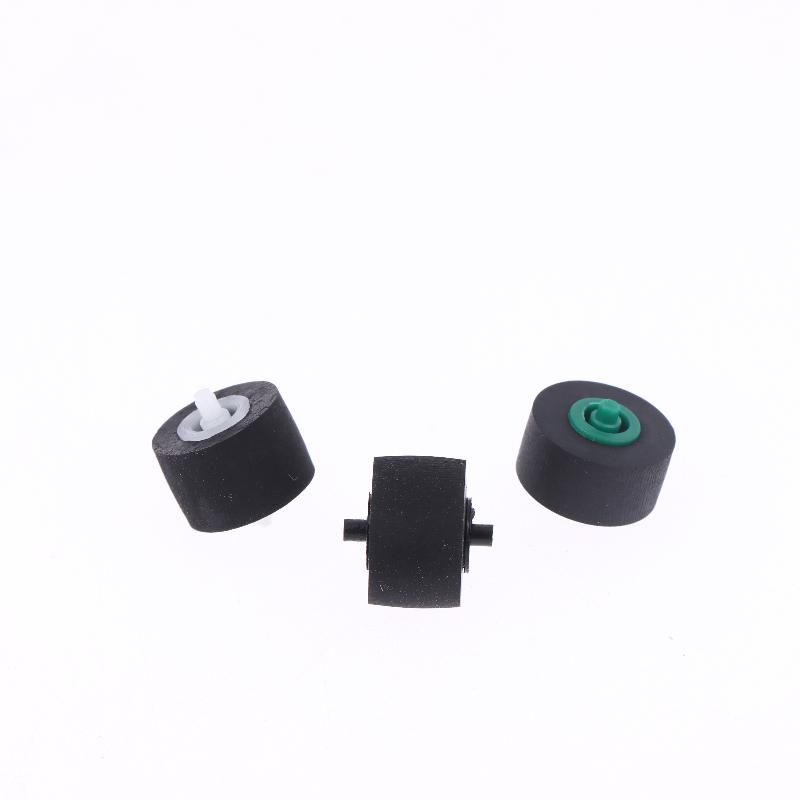 10 Stück 10x6x1,5x10mm Kassettenradio-Mechanismus Druckrollenrad mit Welle für Tonbandgerät Kassettenplayer Audiozubehör
