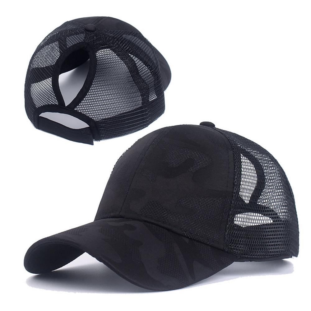 Summer Mesh Baseball Caps for Women Men Adjustable High Ponytail Hats Messy Cap Quick-Drying Hollow Snapback Sports Baseball Hat