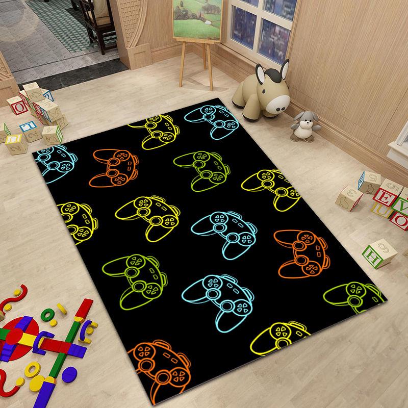Game Console Carpet Large Living Room Decor Home Stereoscopic Effect Retro Bedroom Rooms Mat Hotel Hall Boy Friend Rugs Decorate