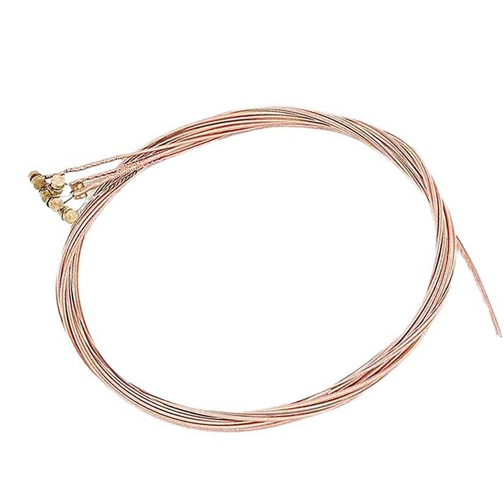 6Pcs Folk Guitar Strings Acoustic Guitar Strings Offering Clear Sound Quality Colorful Folk Acoustic Guitar Strings Set