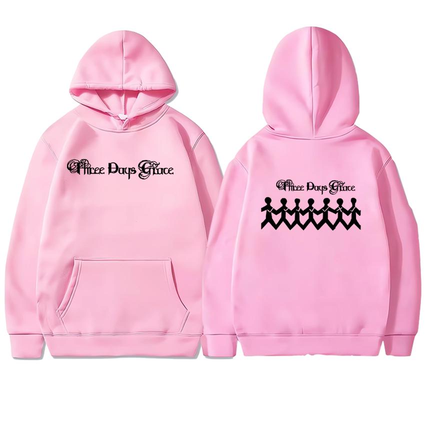 2025 New In Three Days of Grace Album Hoodie  Double Sided Fleece Autumn Winter Pullover Men Women Long sleeve Sweatshirt Unisex